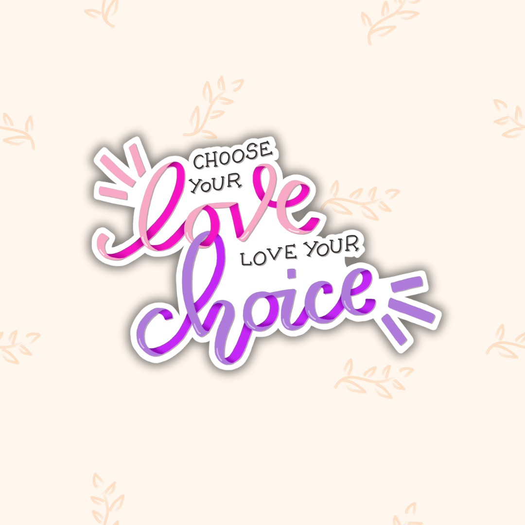 Bloom With Grace | Calligraphy Sticker